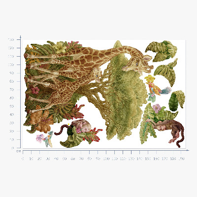Falmatrica 130x195 Szafari a vad természet pasztell változatában