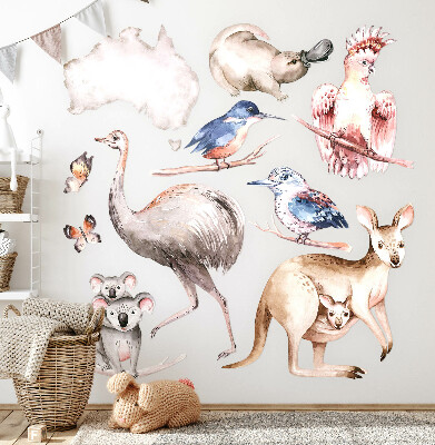 Falmatrica 130x164 Ausztrál fauna finom pasztell színekben