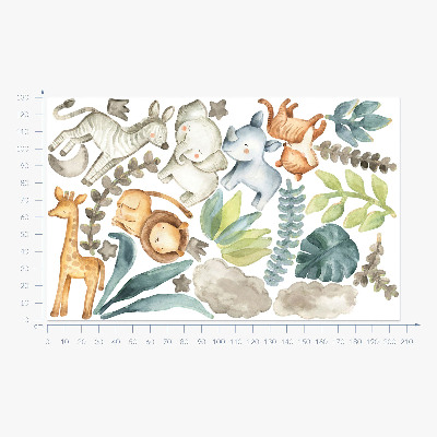 Falmatrica 130x206 Imádnivaló állatok pasztell boho stílusban