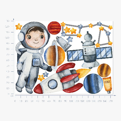 Falmatrica 130x174 Egy kis űrhajós űrutazása akvarellben