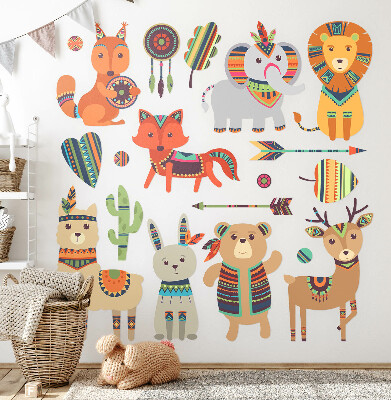 Falmatrica 130x157 Boho állatok pasztell illusztrációk