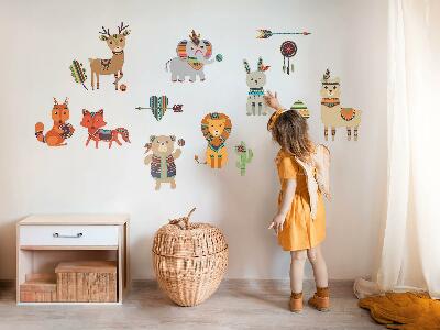 Falmatrica 130x157 Boho állatok pasztell illusztrációk