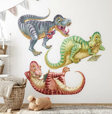 Falmatrica 130x197 Színes dinoszauruszok rajzfilm pasztell stílusban