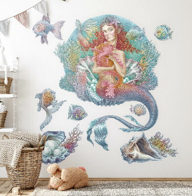 Falmatrica 130x129 Mermaid pasztell víz alatti stílusban
