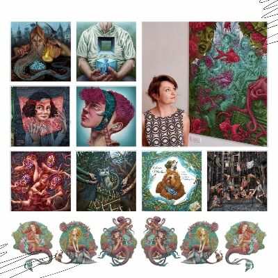 Falmatrica 60x62 Erdei varázslat tündérekkel és törpékkel