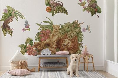 Falmatrica 60x92 Szafari egzotikus állatok pasztell dzsungelben