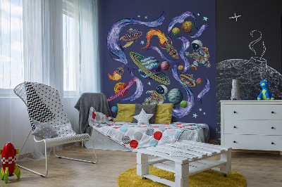 Falmatrica 60x90 Űrhajós űrrakéták rajzfilm stílusú