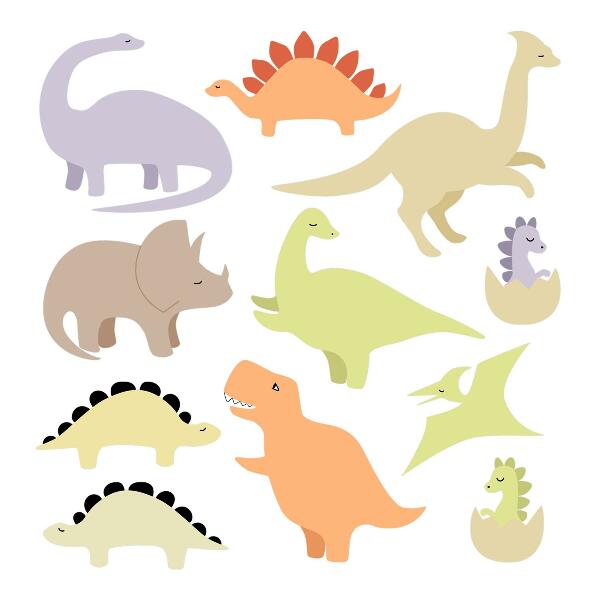 Falmatrica 60x84 Imádnivaló pasztell dinoszauruszok