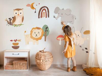 Falmatrica 60x109 Bájos állatmintás boho stílusban