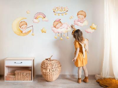Falmatrica 60x80 Édes babák a felhőkön