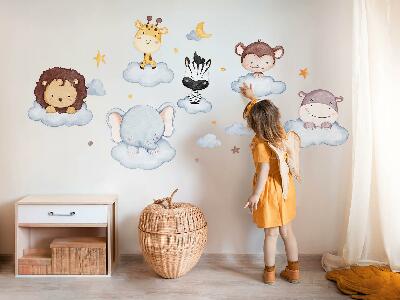 Falmatrica 60x82 Aranyos állatok pasztell felhőkben
