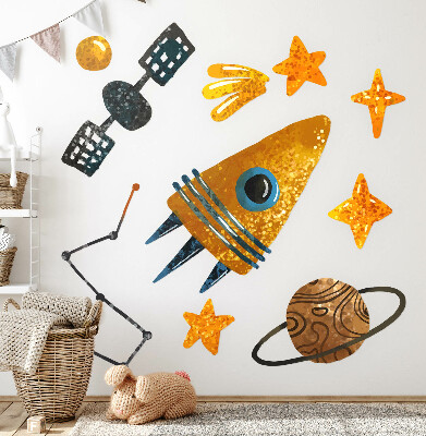 Falmatrica 60x86 Rakéta illusztrációk bolygók és csillagok az űrben