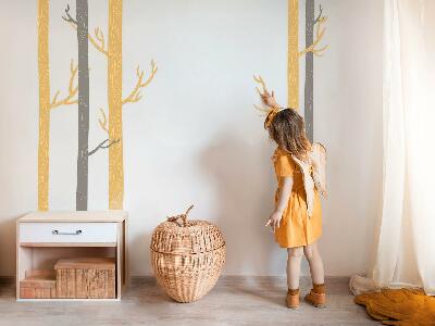 Falmatrica 60x102 Pasztell erdő dekoratív fákkal