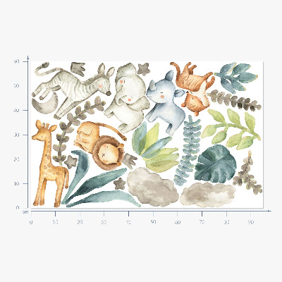 Falmatrica 60x95 Imádnivaló állatok pasztell boho stílusban