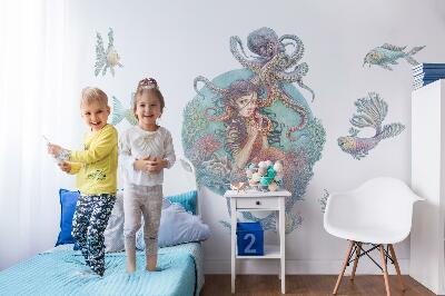 Falmatrica 60x67 Sellő pasztell rajzfilm stílusú