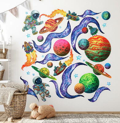 Falmatrica 80x124 Rakéta űrutazás űrhajósokkal és bolygókkal