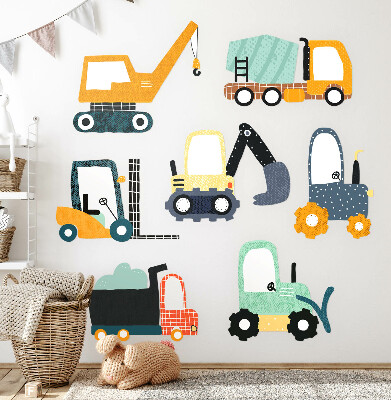 Falmatrica 80x121 Munkajárművek építési színekben