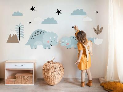 Falmatrica 80x135 Dinoszauruszok pasztell növényzetben