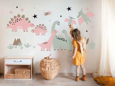 Falmatrica 80x128 Dinoszauruszok a pasztell dzsungelben