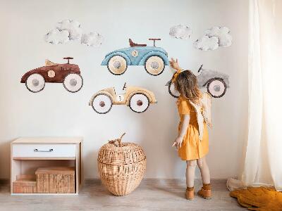 Falmatrica 80x126 Pasztell autók és finom akvarell felhők