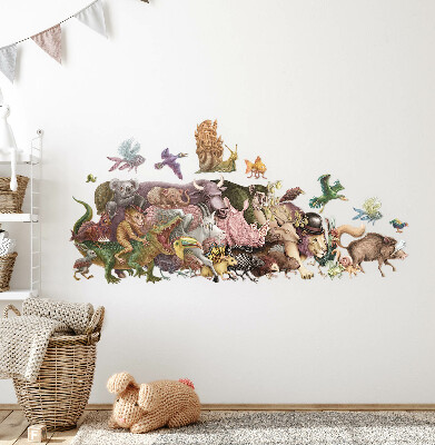 Falmatrica 80x138 Varázslatos állatok pasztell grafikában