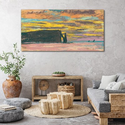 Vászonkép Sunset Claude Monet