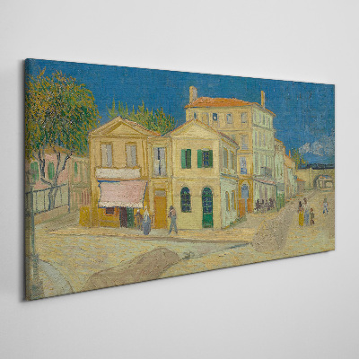 Vászonkép Sárga ház van Gogh