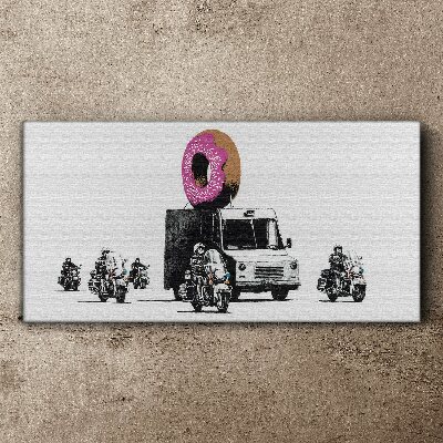 Vászonkép Donuts rendőrség Banksy