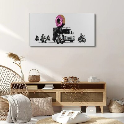Vászonkép Donuts Police Banksy