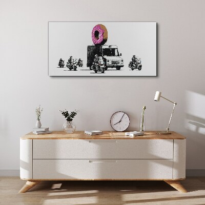 Vászonkép Donuts Police Banksy