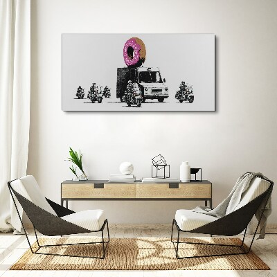 Vászonkép Donuts Police Banksy