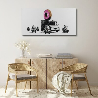 Vászonkép Donuts Police Banksy