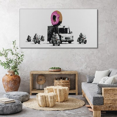 Vászonkép Donuts Police Banksy