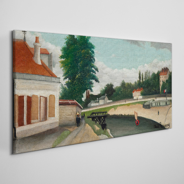 Vászonkép Csendes folyópart