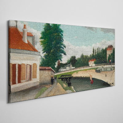 Vászonkép Csendes folyópart