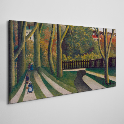 Vászonkép Séta a parkban