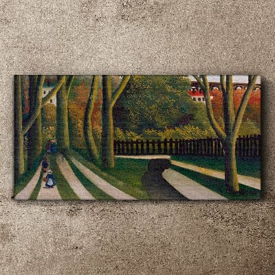 Vászonkép Séta a parkban