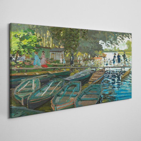 Vászonkép La Grenouillere Monet
