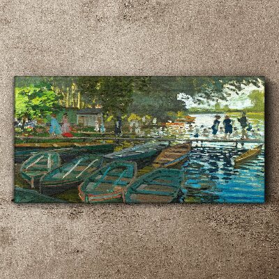Vászonkép La Grenouillere Monet
