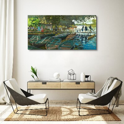 Vászonkép La Grenouillere Monet