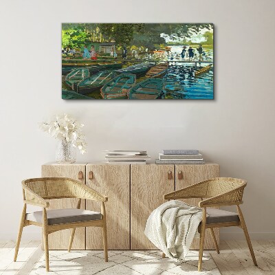 Vászonkép La Grenouillere Monet
