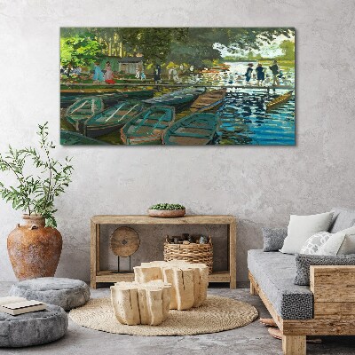 Vászonkép La Grenouillere Monet
