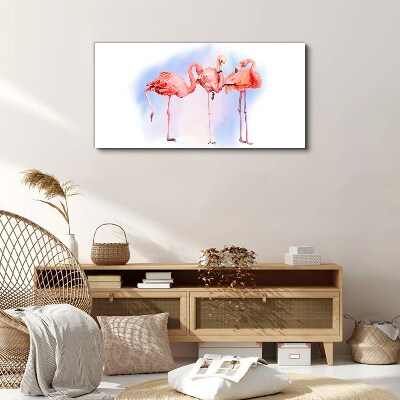 Vászonkép Állatok madarak flamingók