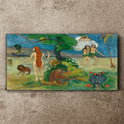 Vászonkép Le paradis perdu gauguin