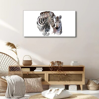 Vászonkép Zebra a vadonban