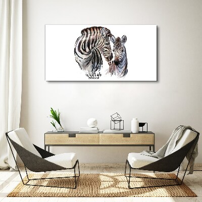 Vászonkép Zebra a vadonban