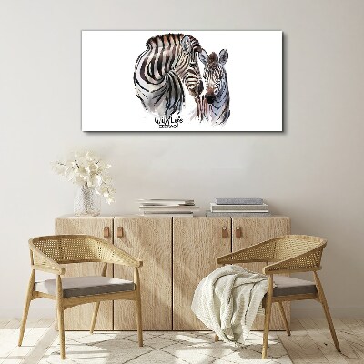 Vászonkép Zebra a vadonban