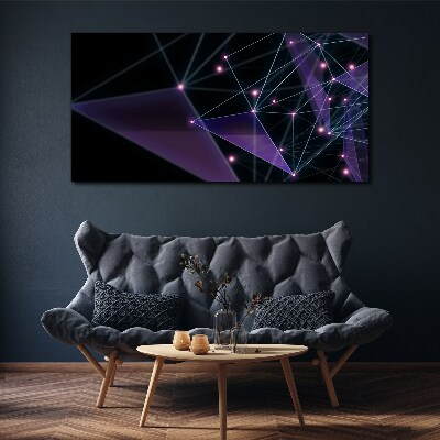 Vászonkép Geometriai fénycsatlakozások