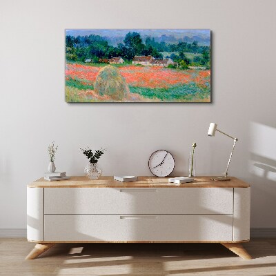 Vászonkép Szénakazal a Giverny Claude Monet-nál