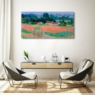 Vászonkép Szénakazal a Giverny Claude Monet-nál